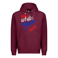 Burgundy 4th of July Dinosaur Premium Hoodie - Bettercallsaul