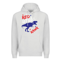 Dove Grey 4th of July Dinosaur Premium Hoodie - Bettercallsaul