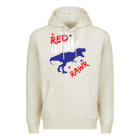 Oatmeal Heather 4th of July Dinosaur Premium Hoodie - Bettercallsaul
