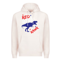 Pale Pink 4th of July Dinosaur Premium Hoodie - Bettercallsaul