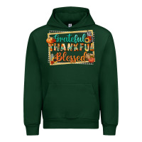Forest Green thankful grateful blessed Urban Hoodie - CowGirlArtShop