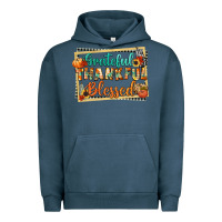 Pigment Midnight Navy thankful grateful blessed Urban Hoodie - CowGirlArtShop