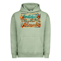 Pigment Oil Green thankful grateful blessed Urban Hoodie - CowGirlArtShop
