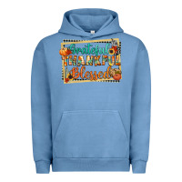 Pigment Pebble Blue thankful grateful blessed Urban Hoodie - CowGirlArtShop
