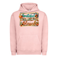 Pigment Salmon thankful grateful blessed Urban Hoodie - CowGirlArtShop