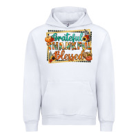 White thankful grateful blessed Urban Hoodie - CowGirlArtShop