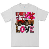 Dove Grey valentine's day loads of love tractor with pin heart balloons Premium Tee - RanaPortraitStore