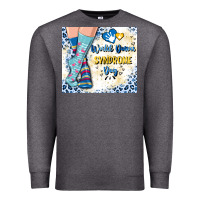 Charcoal Heather world down syndrome day Premium Sweatshirt - Artiststas