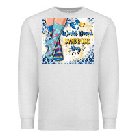 Oatmeal Heather world down syndrome day Premium Sweatshirt - Artiststas