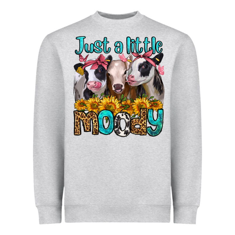 Just A Little Moody Heifers Heavyweight Sweatshirt by Jasminsmagicworld | Teevron