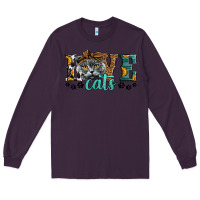 Plum love cats scottish fold Long Sleeve Tee - LillyAllenDesigns