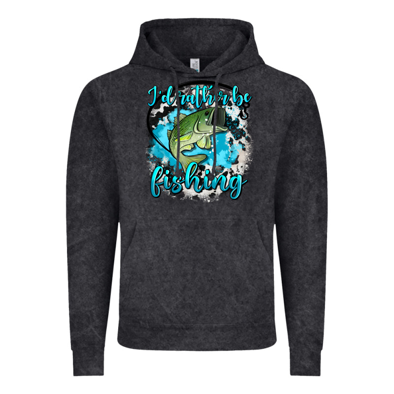 I D Rather Be Fishing Vintage Hoodie by AdoDesignShop | Teevron
