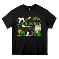 Black somebody's loud mouth soccer mama Heavy Core Tee - Zillion Design Studio