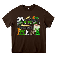 Chocolate Brown somebody's loud mouth soccer mama Heavy Core Tee - Zillion Design Studio