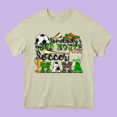 Somebody's Loud Mouth Soccer Mama Heavy Core Tee Designed By Zillion Design Studio
