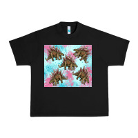Black dinosaur stegosaurus Urban Heavy Tee - Artiststas