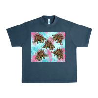 Midnight Navy dinosaur stegosaurus Urban Heavy Tee - Artiststas