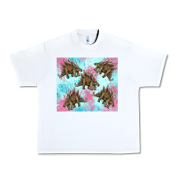 White dinosaur stegosaurus Urban Heavy Tee - Artiststas