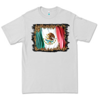Dove Grey distressed mexico flag Premium Tee - BarkalooDesign