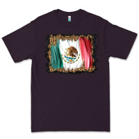Plum distressed mexico flag Premium Tee - BarkalooDesign