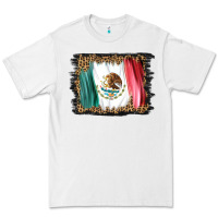 White distressed mexico flag Premium Tee - BarkalooDesign