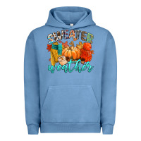 Pigment Pebble Blue weather Urban Hoodie - CowGirlArtShop