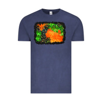 Vintage Denim halloween mystic symbol background Vintage Tee - BundleAndBundleShop