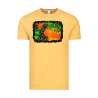 Vintage Mustard halloween mystic symbol background Vintage Tee - BundleAndBundleShop