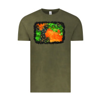 Vintage Olive halloween mystic symbol background Vintage Tee - BundleAndBundleShop