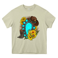 Mossy western turquoise gemstone Heavy Core Tee - Zillion Design Studio