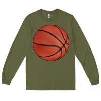 Army Green basketball Long Sleeve Tee - BarkalooDesign