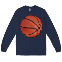 Navy basketball Long Sleeve Tee - BarkalooDesign