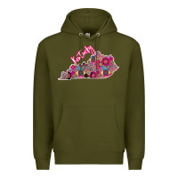 Army Green Pink Kentucky Premium Hoodie - Bettercallsaul