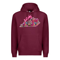 Burgundy Pink Kentucky Premium Hoodie - Bettercallsaul