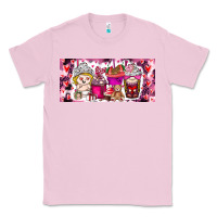 Bubblegum Pink Valentine Coffee Classic Tee - CowhideDigitalArt