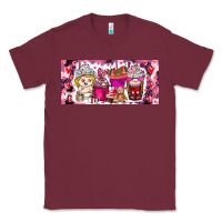 Burgundy Valentine Coffee Classic Tee - CowhideDigitalArt