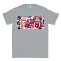 Heather Grey Valentine Coffee Classic Tee - CowhideDigitalArt