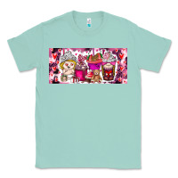 Seafoam Valentine Coffee Classic Tee - CowhideDigitalArt