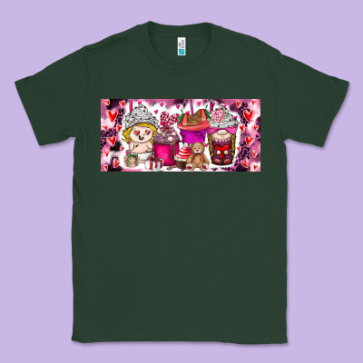 Valentine Coffee Classic Tee Designed By Cowhidedigitalart