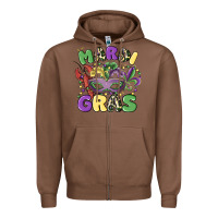 Chestnut mardi gras Zipper Hoodie - MaliasSmallBusiness