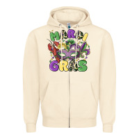 Sandshell mardi gras Zipper Hoodie - MaliasSmallBusiness