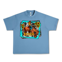 Pebble Blue western rodeo Urban Heavy Tee - JahusDesignShop