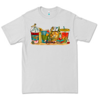 Dove Grey teacher fuel coffee cups Premium Tee - texasbilliewilder