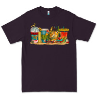 Plum teacher fuel coffee cups Premium Tee - texasbilliewilder