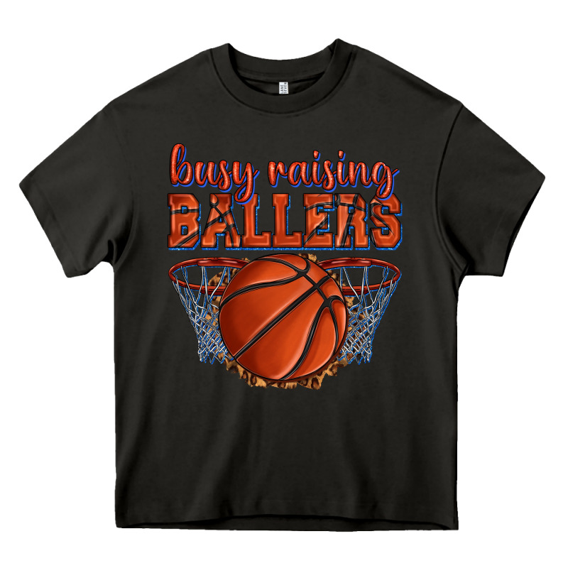 Busy Raising Ballers Basketball Heavy Core Tee by texasbilliewilder | Teevron