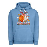 Pigment Pebble Blue its the season baseball Urban Hoodie - CowGirlArtShop
