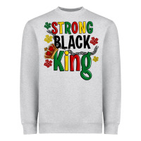 Heather Grey strong black king Heavyweight Sweatshirt - Artiststas