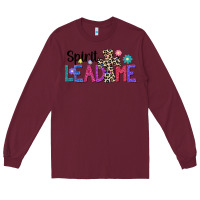 Burgundy spirit lead me Long Sleeve Tee - JahusDesignShop