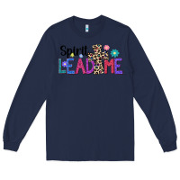 Navy spirit lead me Long Sleeve Tee - JahusDesignShop