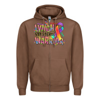 Chestnut lynch syndrome warrior Zipper Hoodie - NancyCooperArtShop